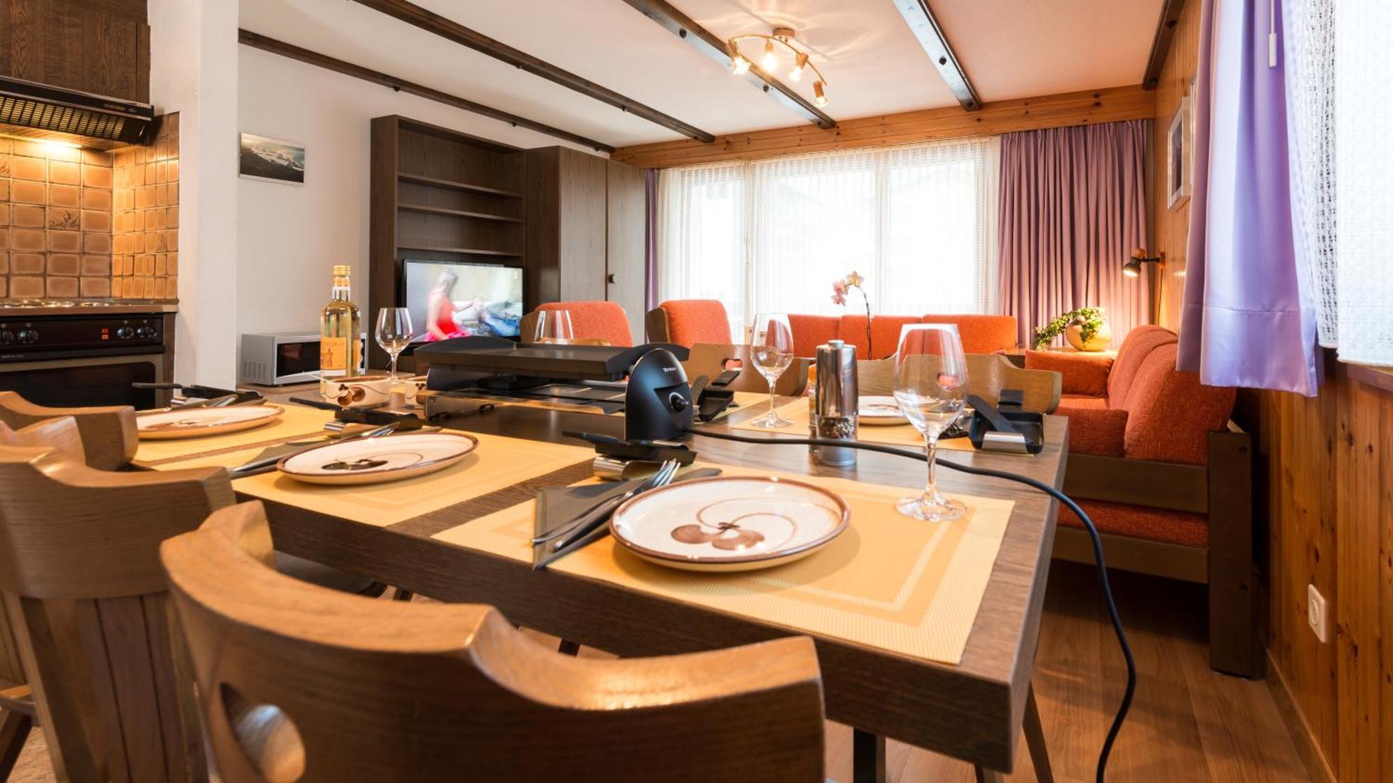 Haus Alba Apartment Saas-Almagell Ruang foto
