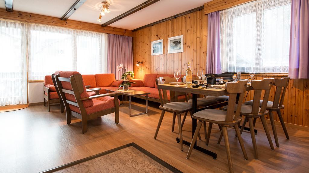 Haus Alba Apartment Saas-Almagell Ruang foto